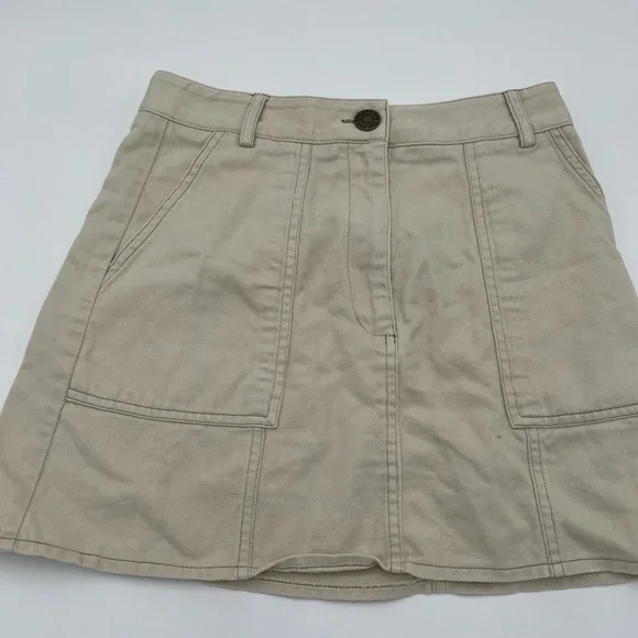 Urban Outfitters BDG Beige Denim Mini Skirt Size S-P - Picture 6 of 8